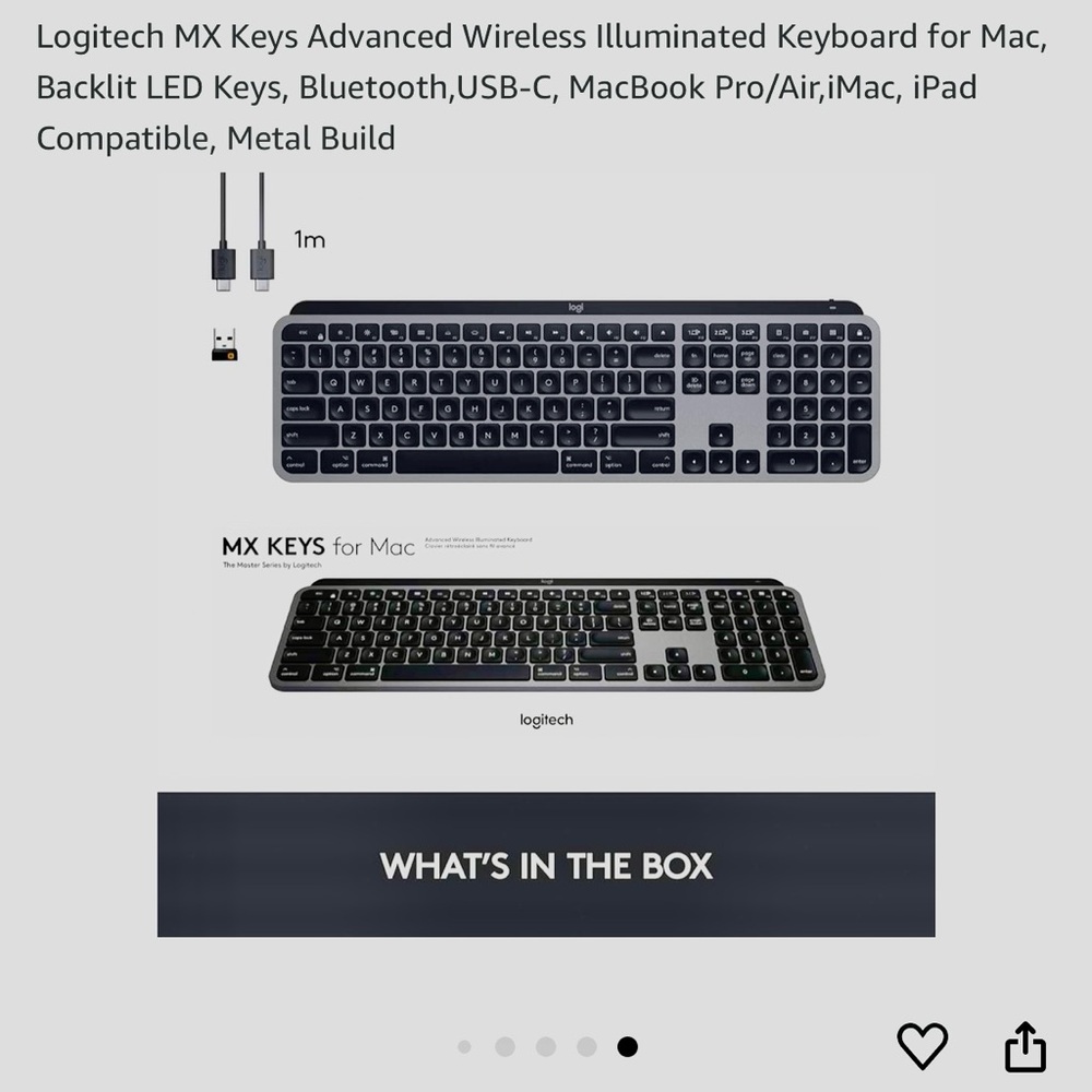 Logitech Black Wireless Keyboard Full-Size with Numeric Keypad - Picture 4 of 4